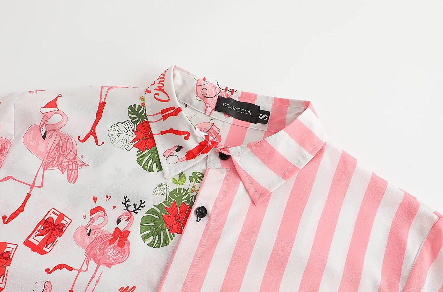 DOOPCCOR Christmas Button Up Hawaiian Shirt
