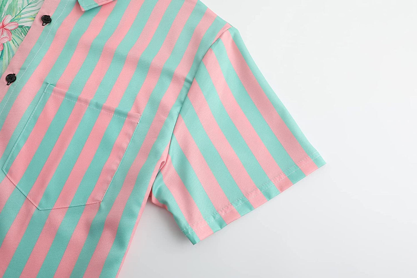 DOOPCCOR Hawaiian Shirt for Men Short Sleeves Printed Button Down Summer Beach Dress Shirts