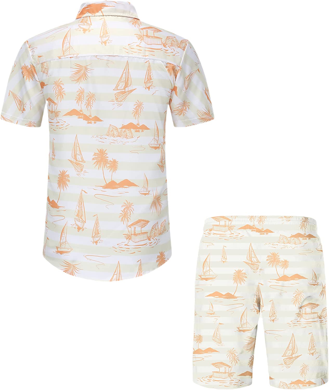 DOOPCCOR Hawaiian Shirt for Men Flower Casual Button Down Short Sleeve Hawaiian Shirt Suits