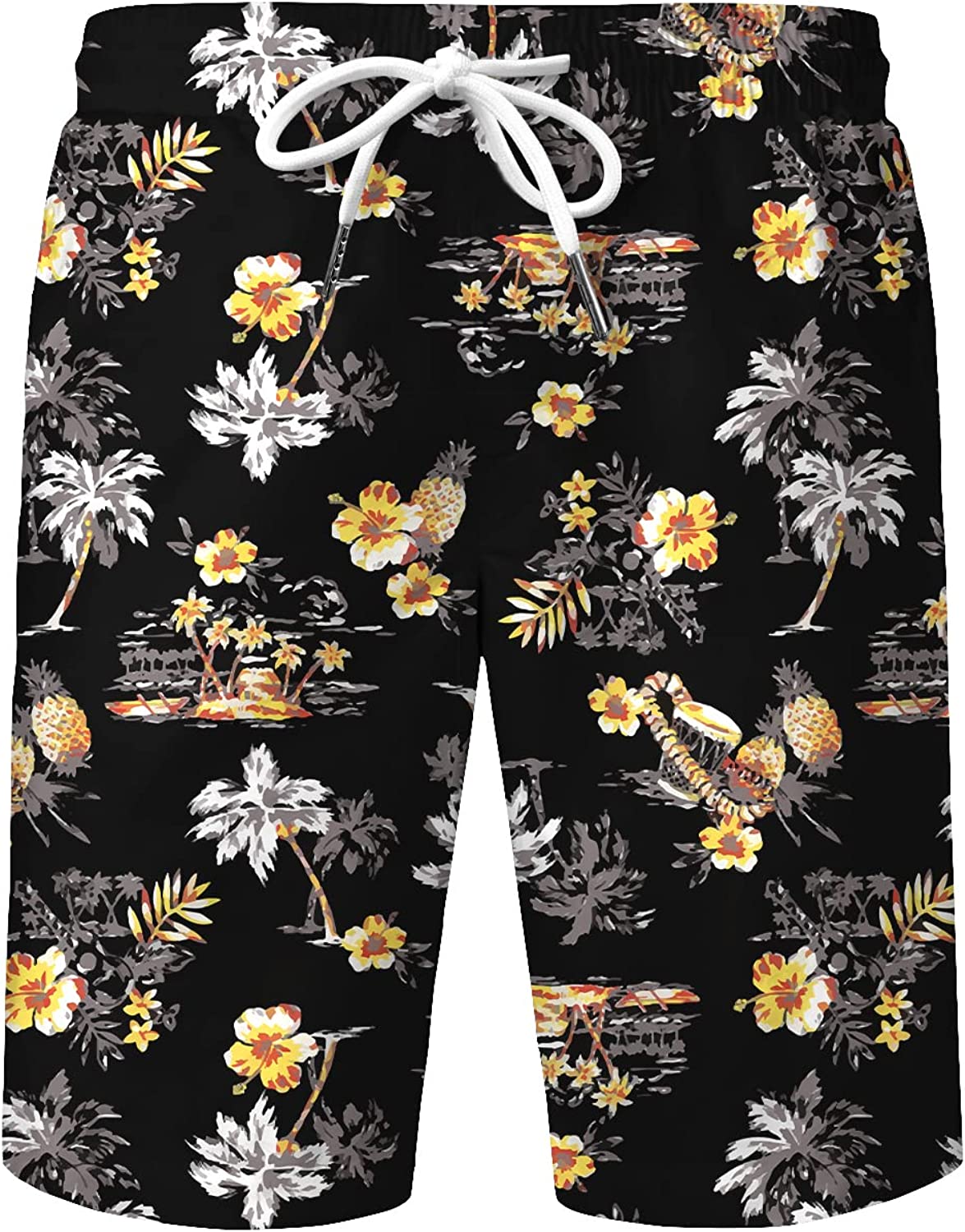 DOOPCCOR Hawaiian Shirt for Men Flower Casual Button Down Short Sleeve Hawaiian Shirt Suits