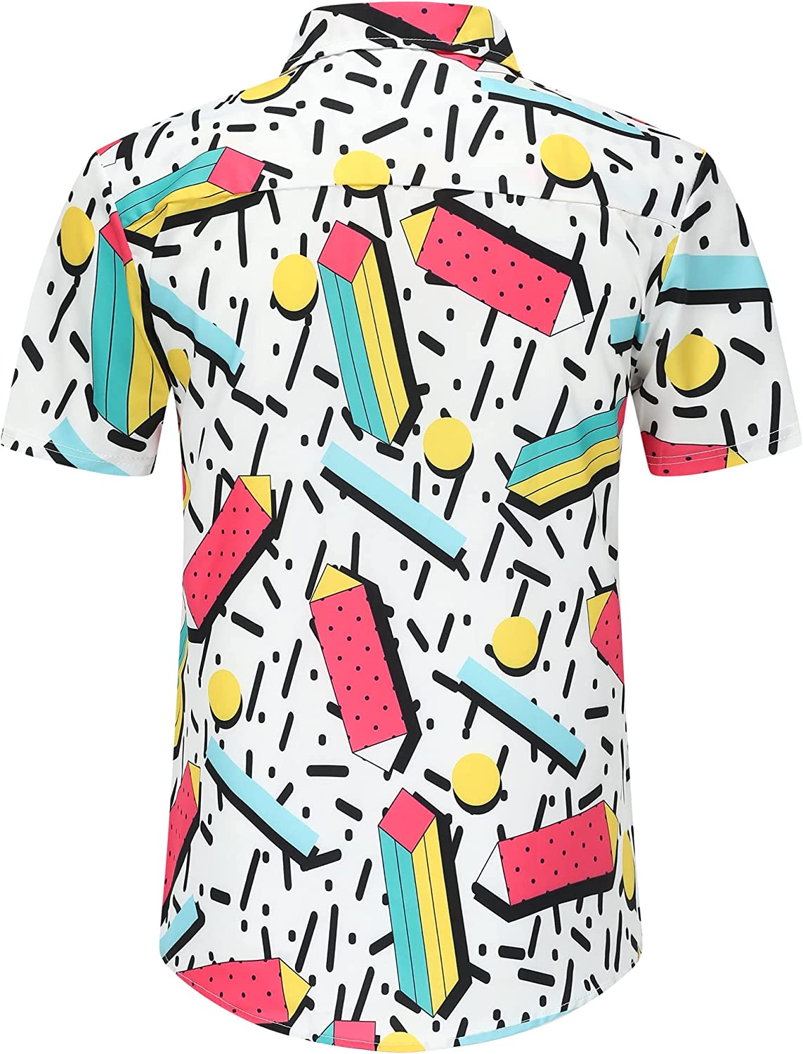 DOOPCCOR Hawaiian Shirt for Men Flower Casual Button Down Short Sleeve Hawaiian Shirt Suits