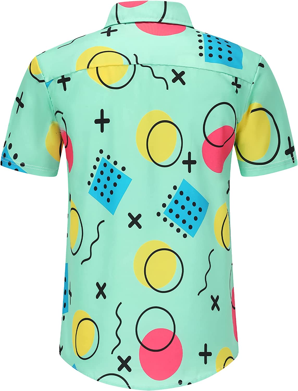 DOOPCCOR Hawaiian Shirt for Men Flower Casual Button Down Short Sleeve Hawaiian Shirt Suits