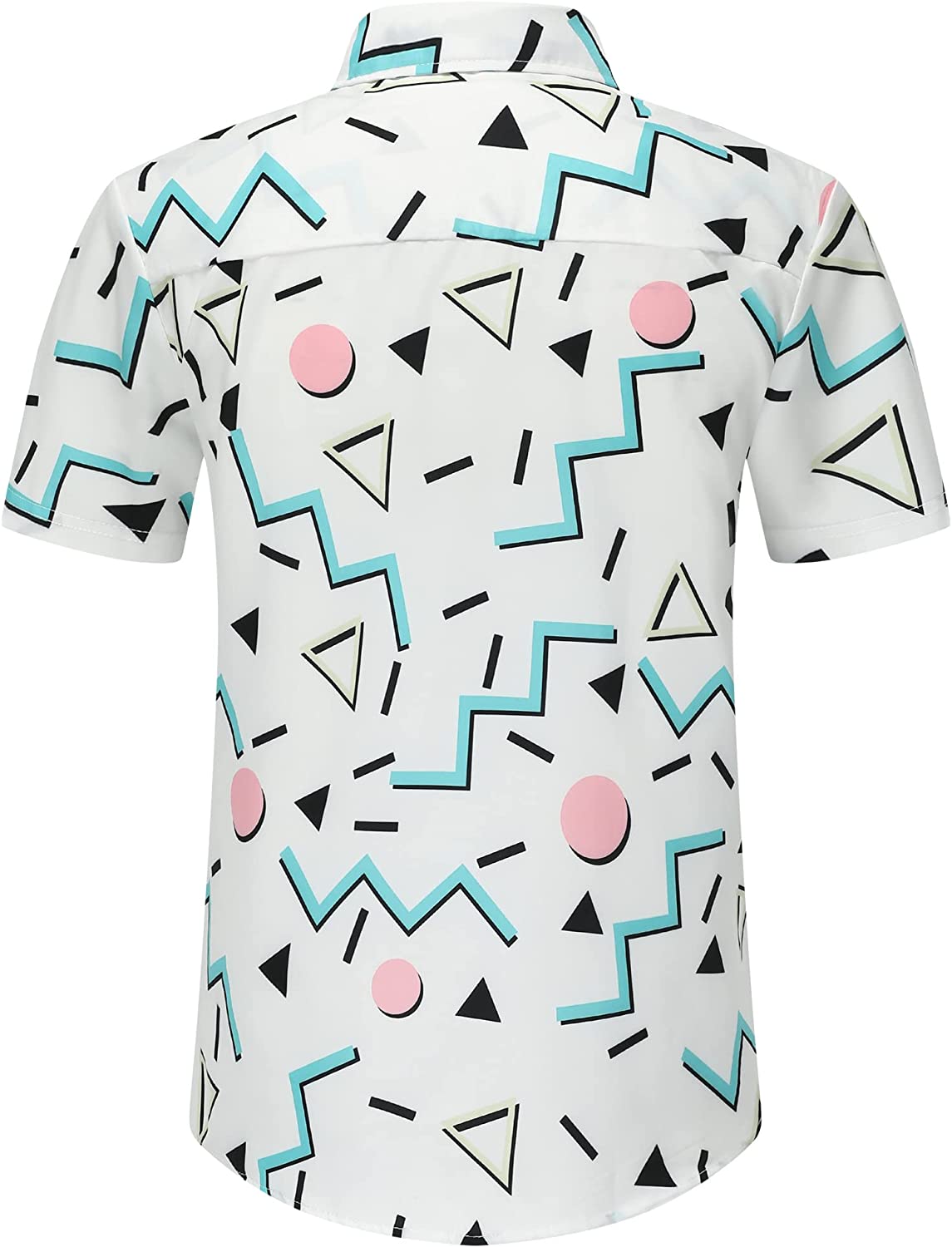 DOOPCCOR Hawaiian Shirt for Men Flower Casual Button Down Short Sleeve Hawaiian Shirt Suits