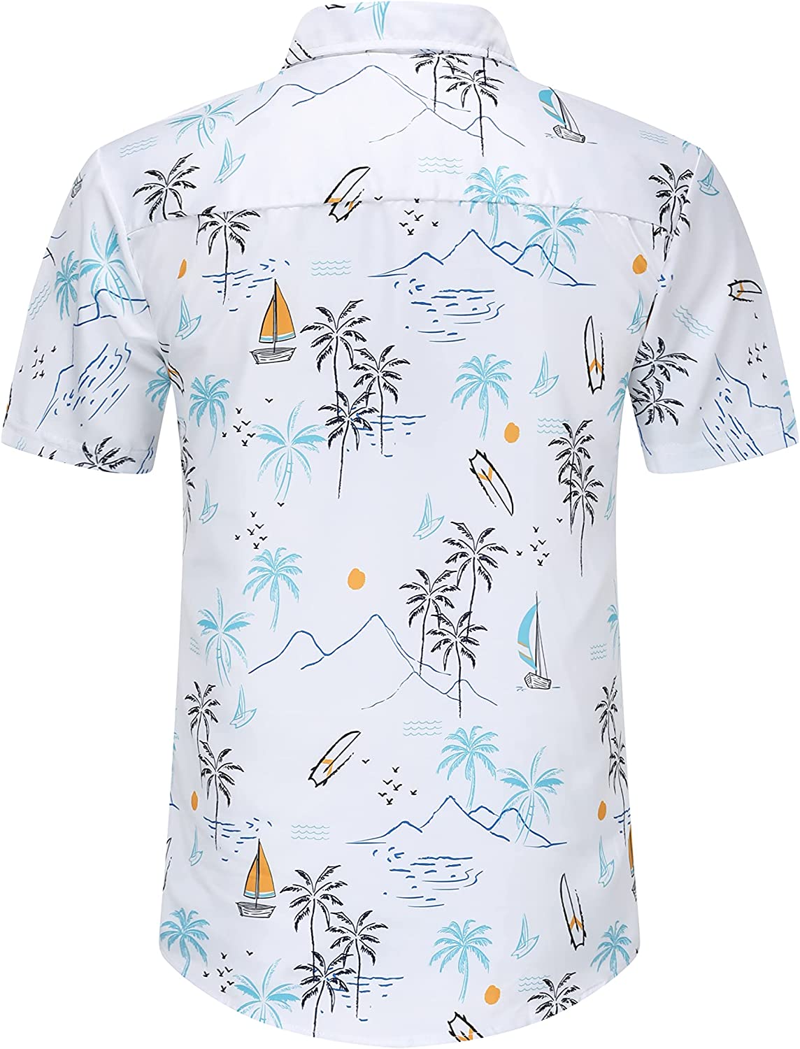 DOOPCCOR Hawaiian Shirt for Men Flower Casual Button Down Short Sleeve Hawaiian Shirt Suits