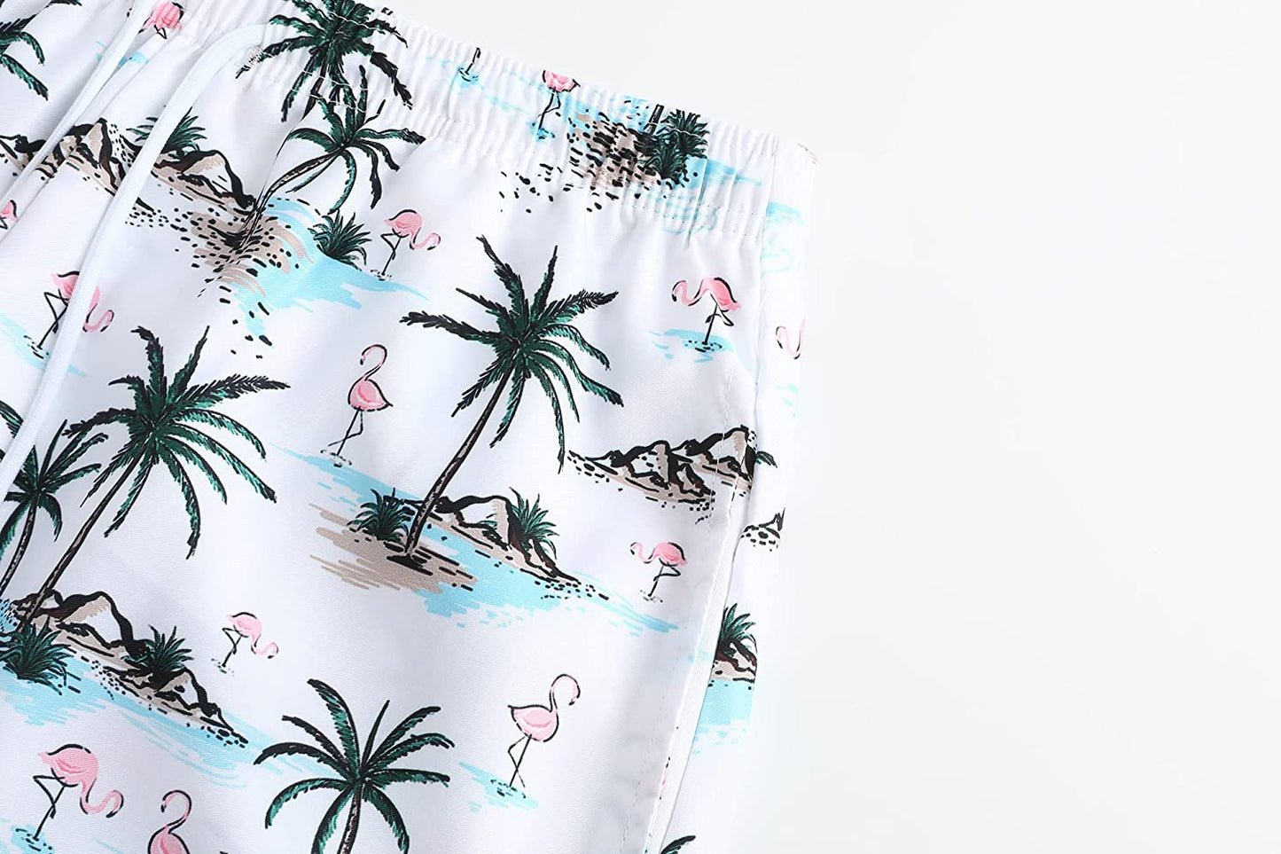 DOOPCCOR Mens Swimming Trunks Quick Dry Beach Hawaiian Shorts with Pockets