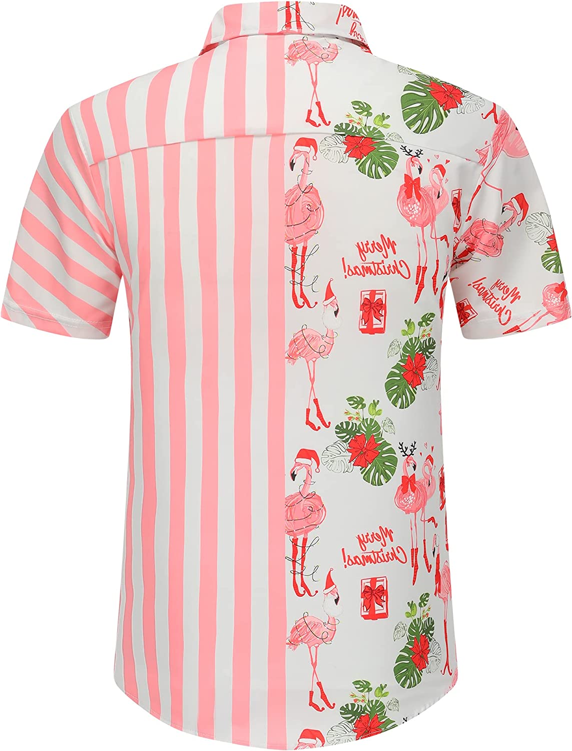 DOOPCCOR Christmas Button Up Hawaiian Shirt