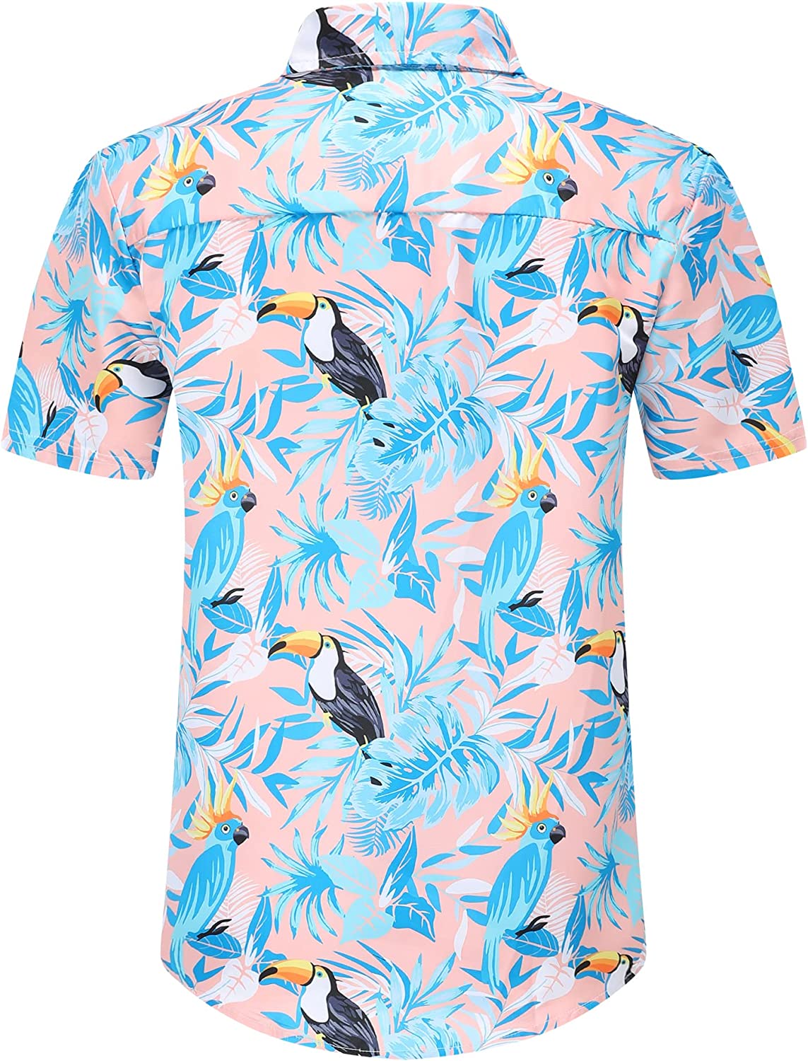 DOOPCCOR Hawaiian Shirt for Men Flower Casual Button Down Short Sleeve Hawaiian Shirt Suits