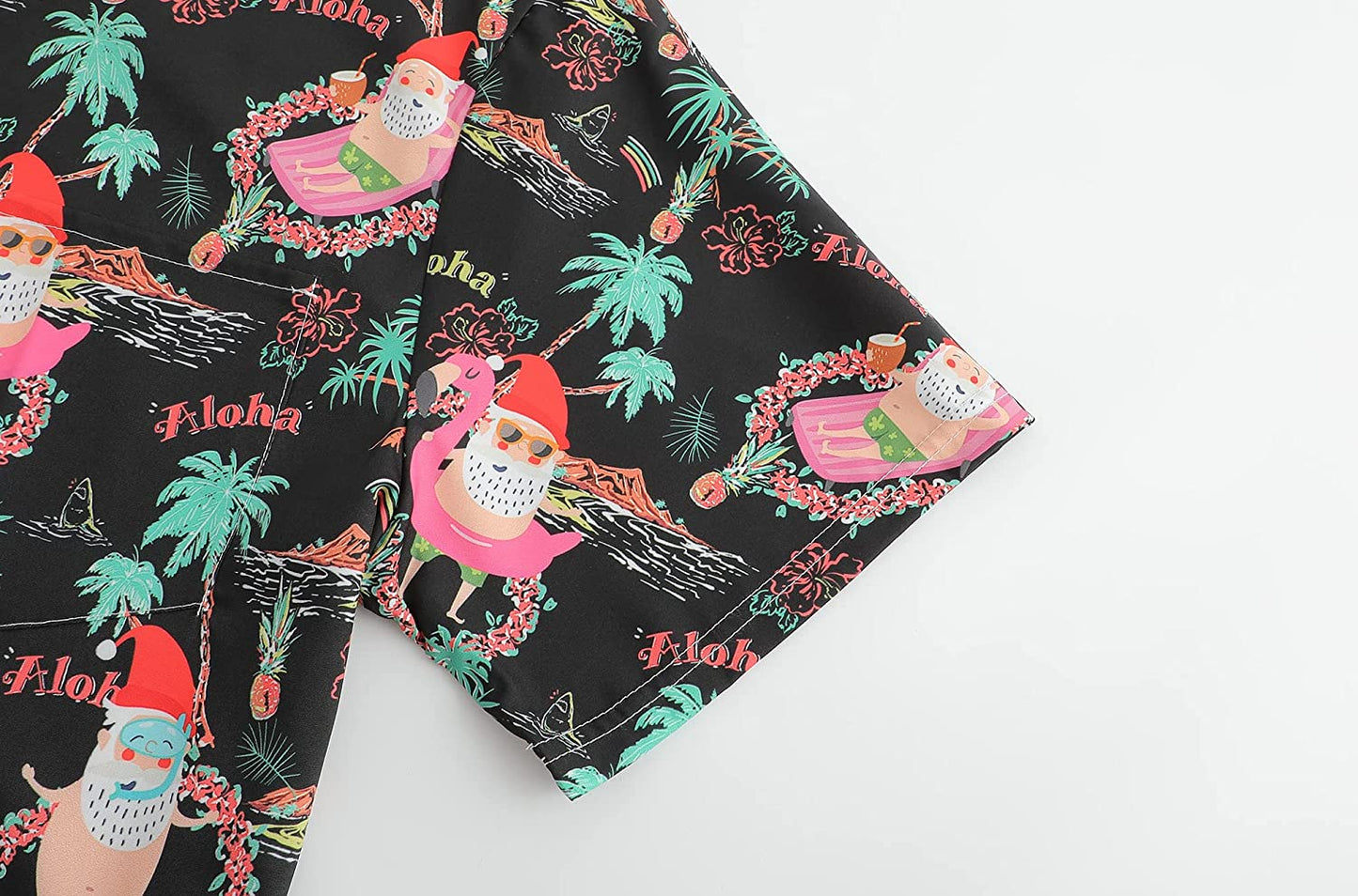 DOOPCCOR Christmas Button Up Hawaiian Shirt