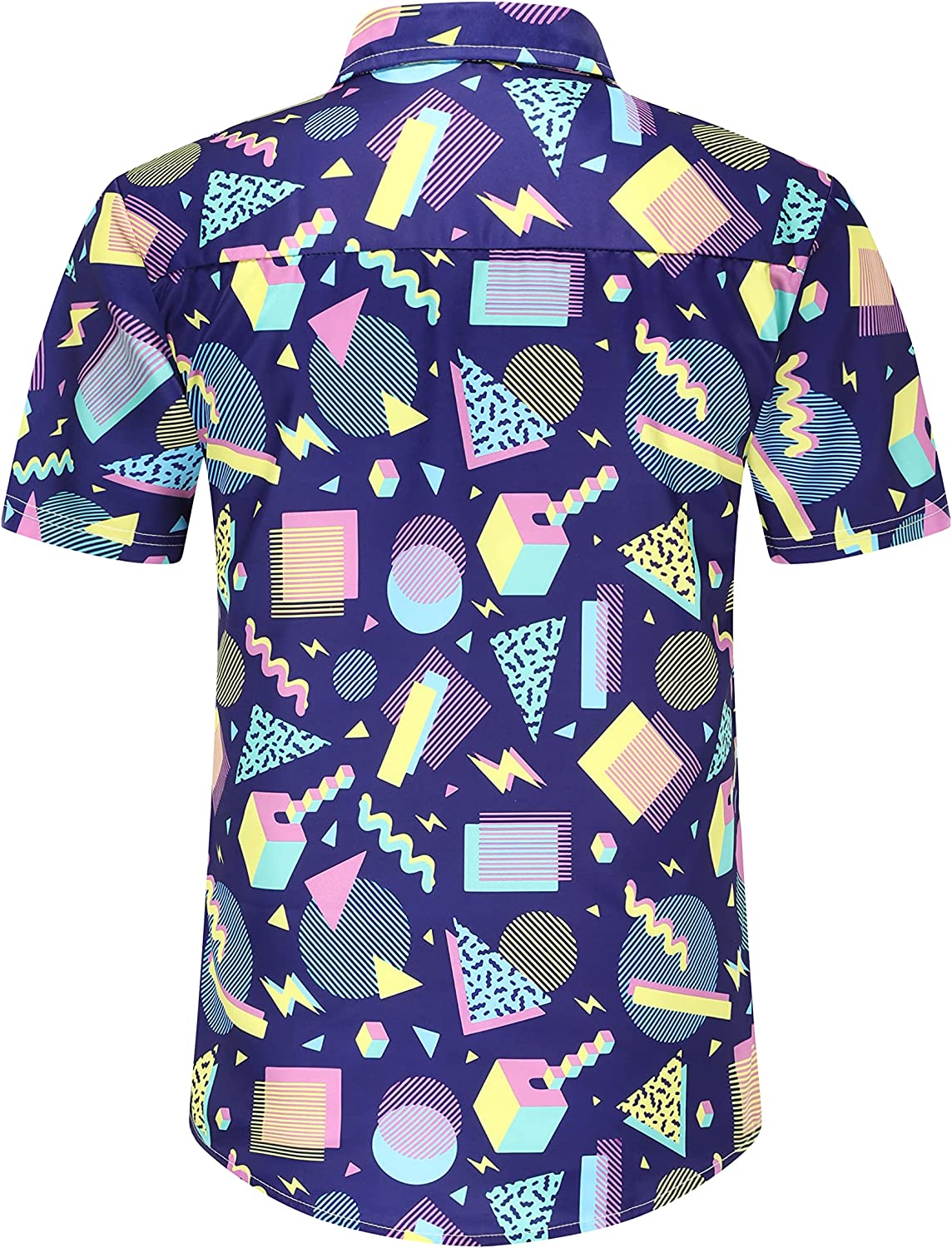 DOOPCCOR Hawaiian Shirt for Men Flower Casual Button Down Short Sleeve Hawaiian Shirt Suits