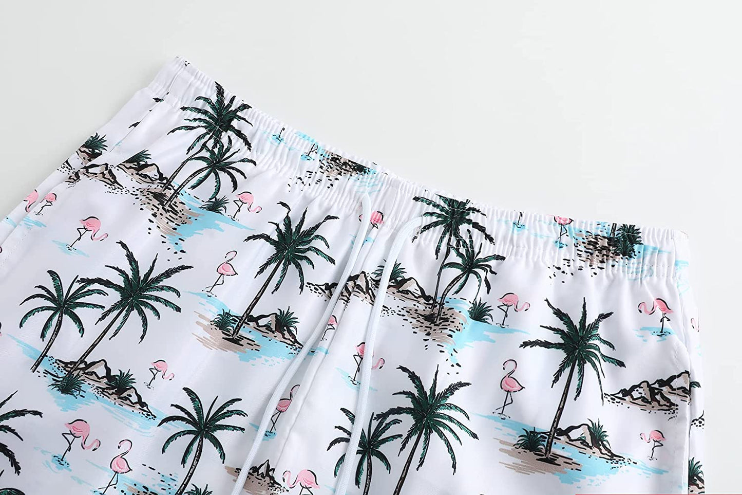 DOOPCCOR Mens Swimming Trunks Quick Dry Beach Hawaiian Shorts with Pockets