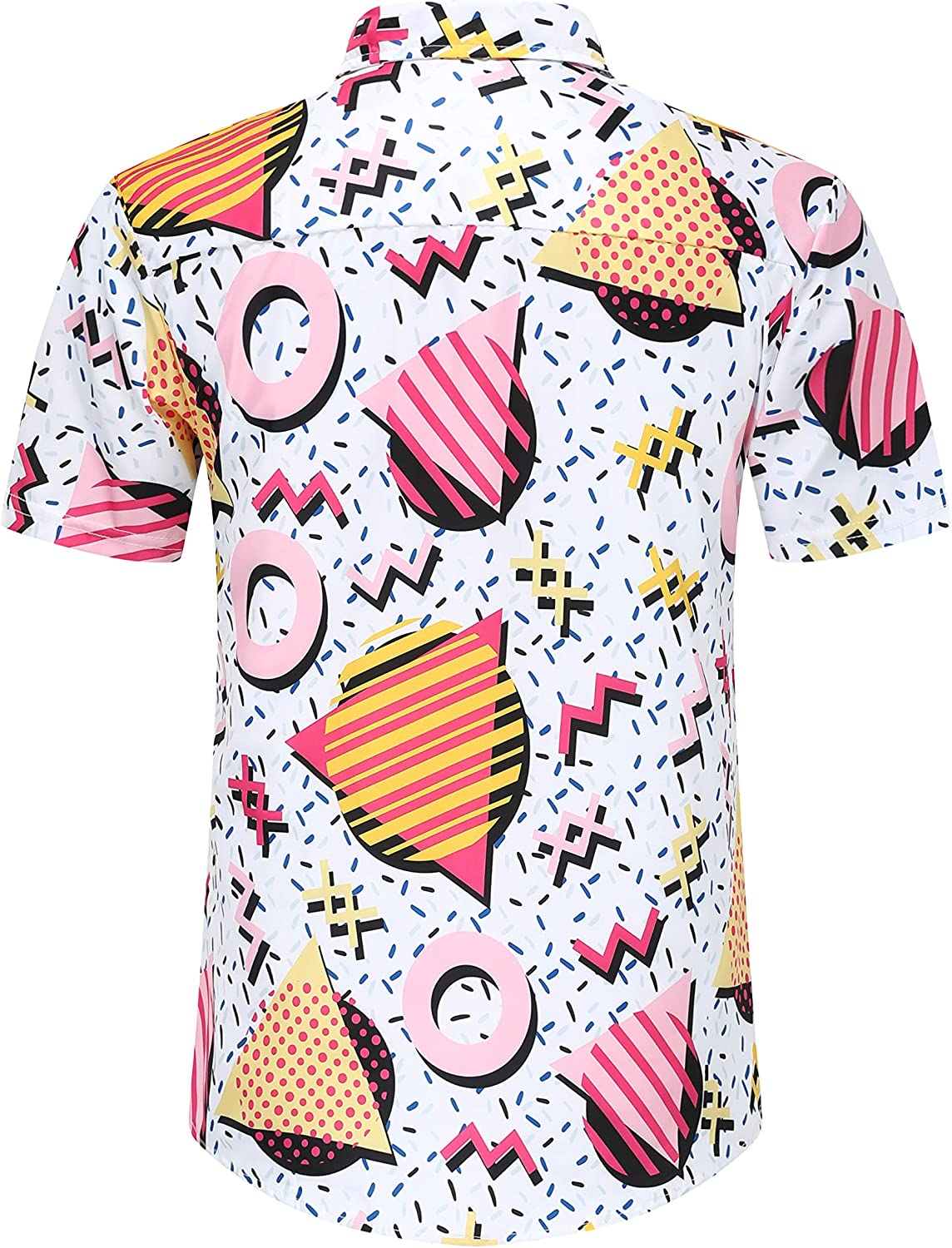 DOOPCCOR Hawaiian Shirt for Men Flower Casual Button Down Short Sleeve Hawaiian Shirt Suits