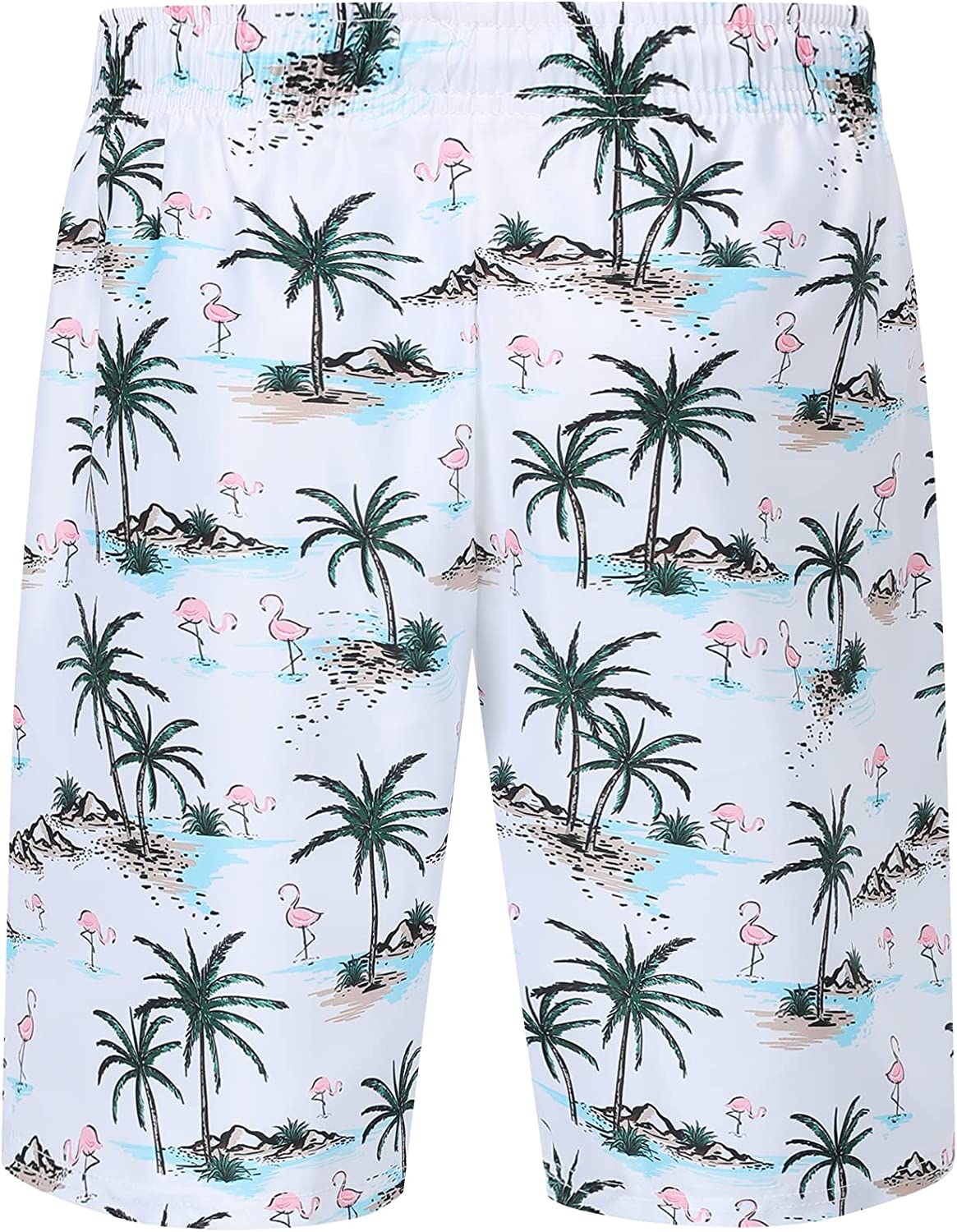 DOOPCCOR Mens Swimming Trunks Quick Dry Beach Hawaiian Shorts with Pockets