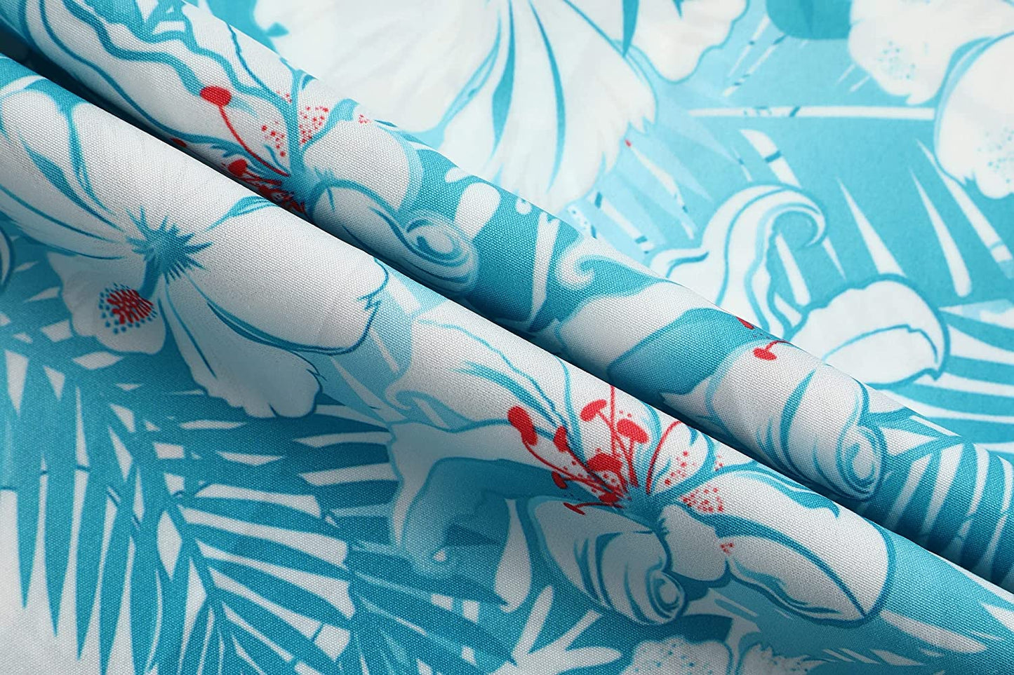 DOOPCCOR Hawaiian Shirt for Men Short Sleeves Printed Button Down Summer Beach Dress Shirts