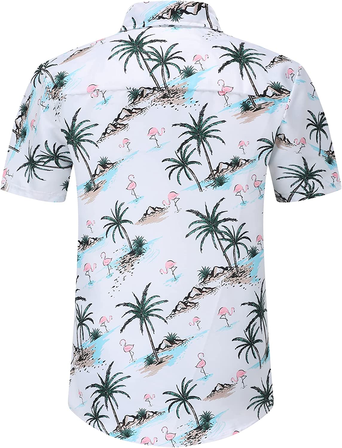 DOOPCCOR Hawaiian Shirt for Men Flower Casual Button Down Short Sleeve Hawaiian Shirt Suits