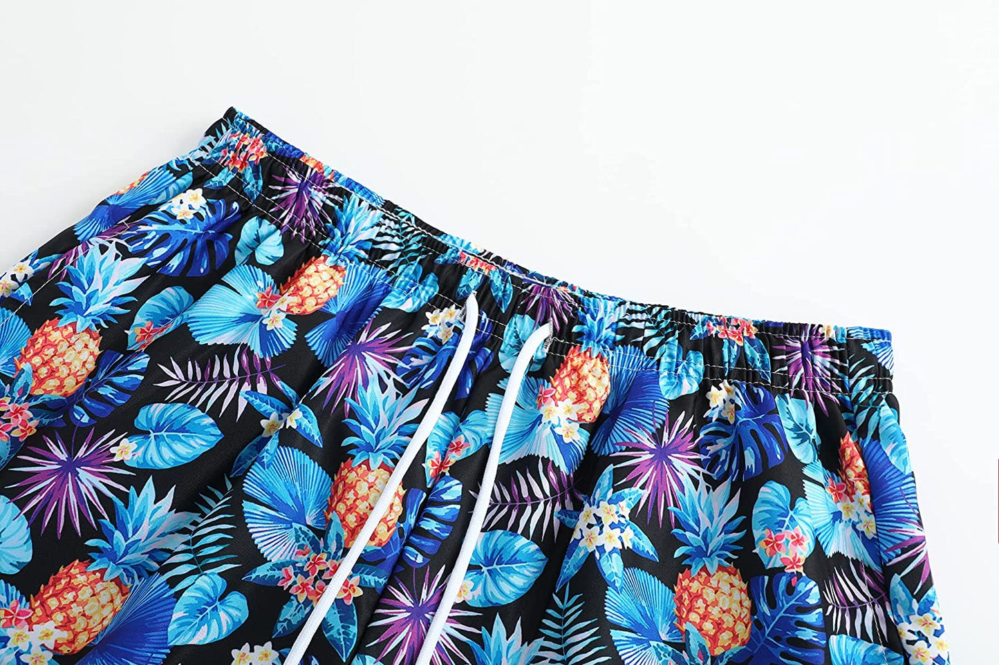 DOOPCCOR Mens Swimming Trunks Quick Dry Beach Hawaiian Shorts with Pockets