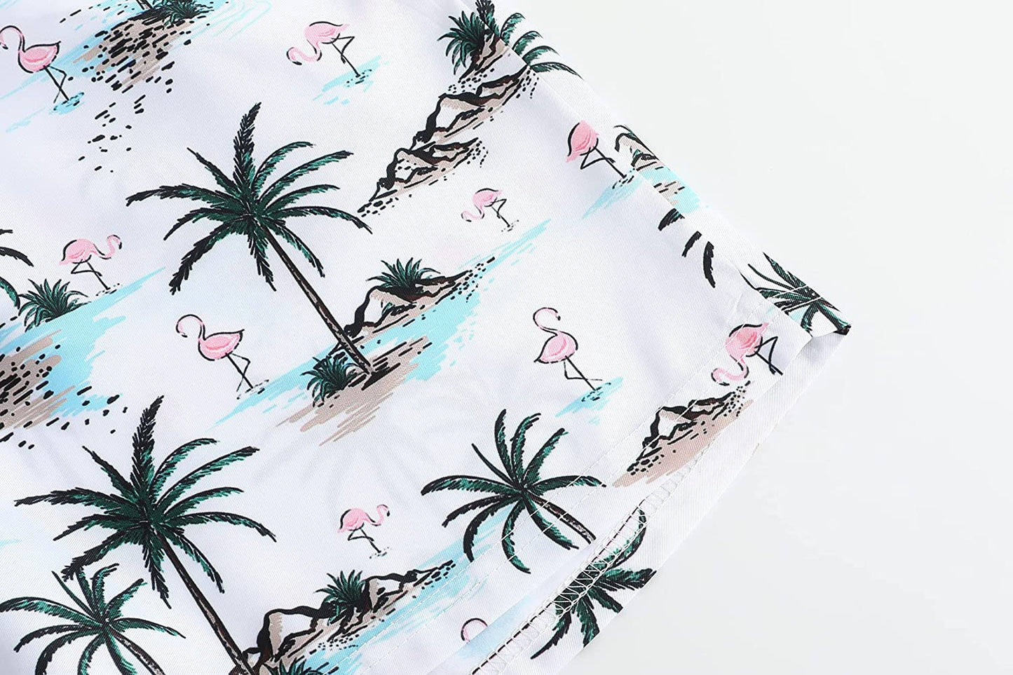 DOOPCCOR Mens Swimming Trunks Quick Dry Beach Hawaiian Shorts with Pockets