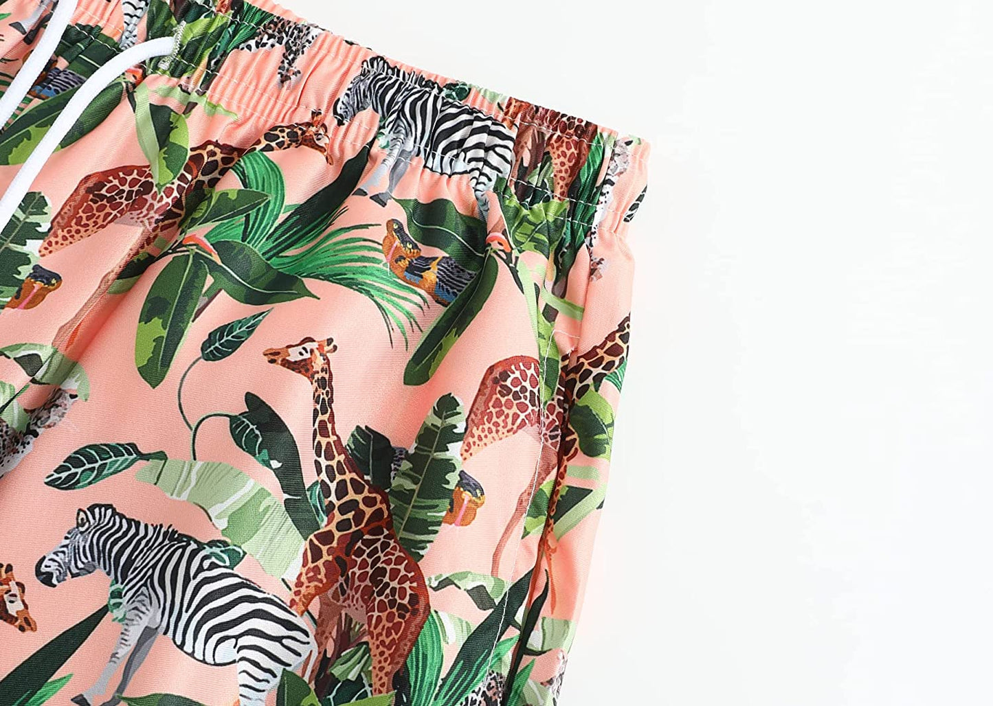 DOOPCCOR Mens Swimming Trunks Quick Dry Beach Hawaiian Shorts with Pockets