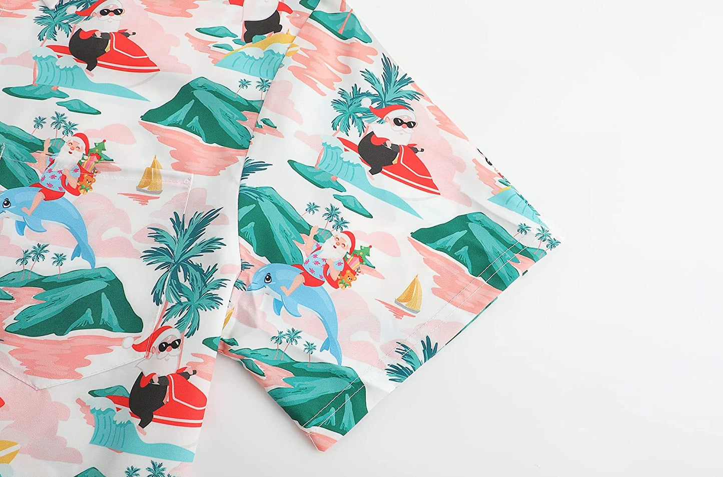 DOOPCCOR Christmas Button Up Hawaiian Shirt
