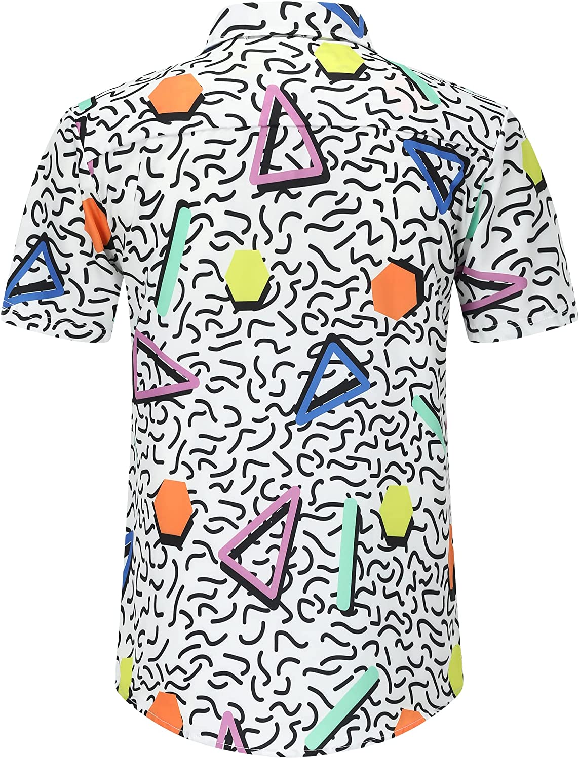 DOOPCCOR Hawaiian Shirt for Men Flower Casual Button Down Short Sleeve Hawaiian Shirt Suits