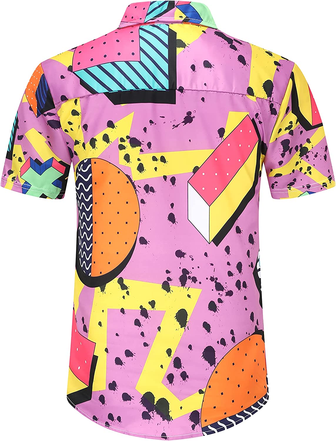 DOOPCCOR Hawaiian Shirt for Men Flower Casual Button Down Short Sleeve Hawaiian Shirt Suits