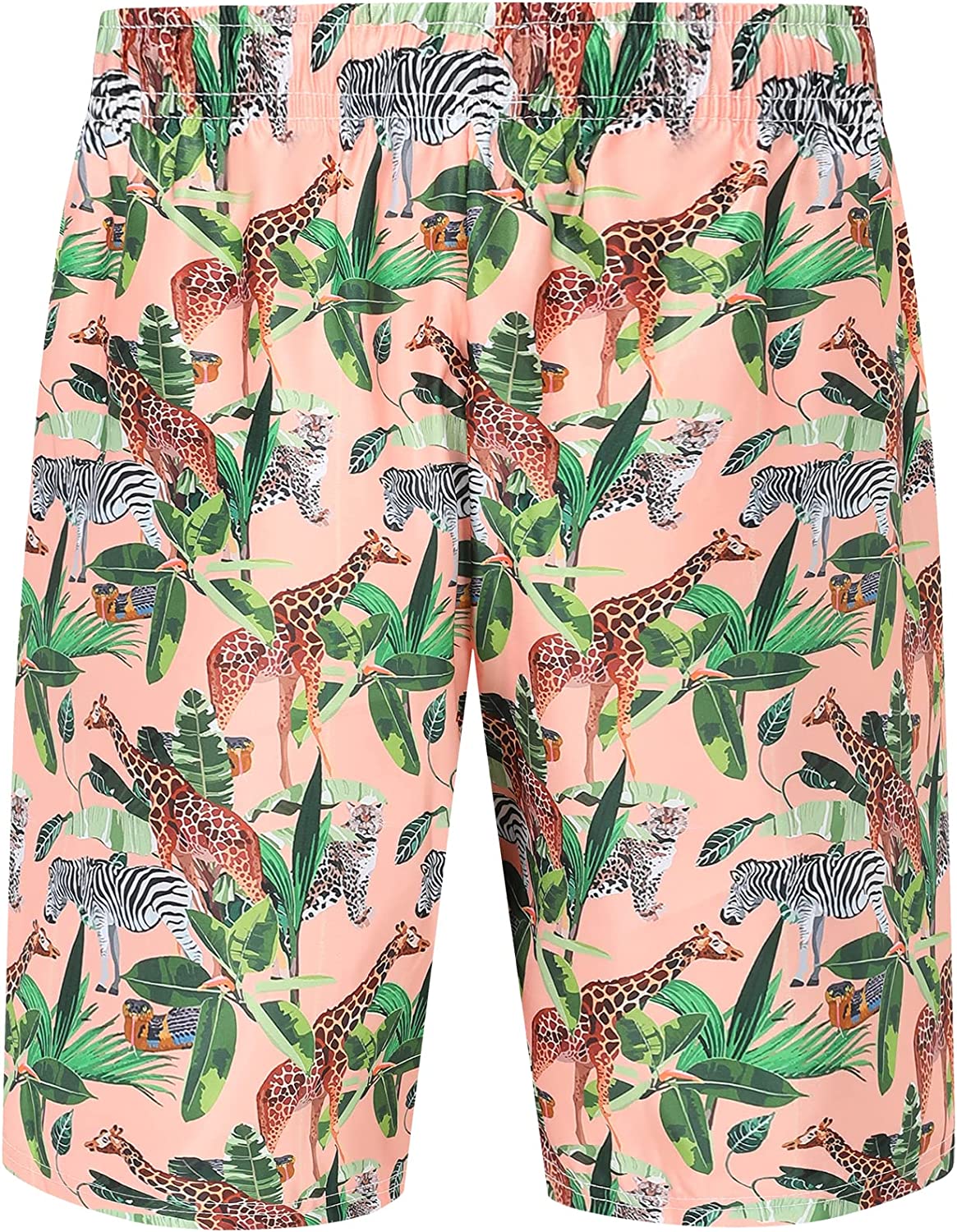 DOOPCCOR Mens Swimming Trunks Quick Dry Beach Hawaiian Shorts with Pockets