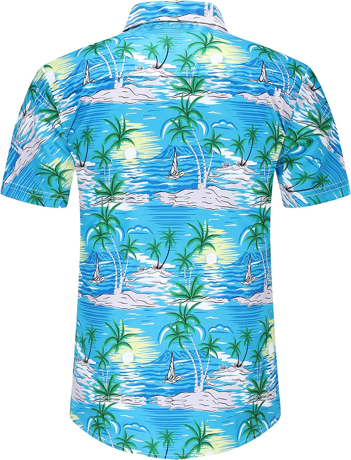 DOOPCCOR Hawaiian Shirt for Men Flower Casual Button Down Short Sleeve Hawaiian Shirt Suits