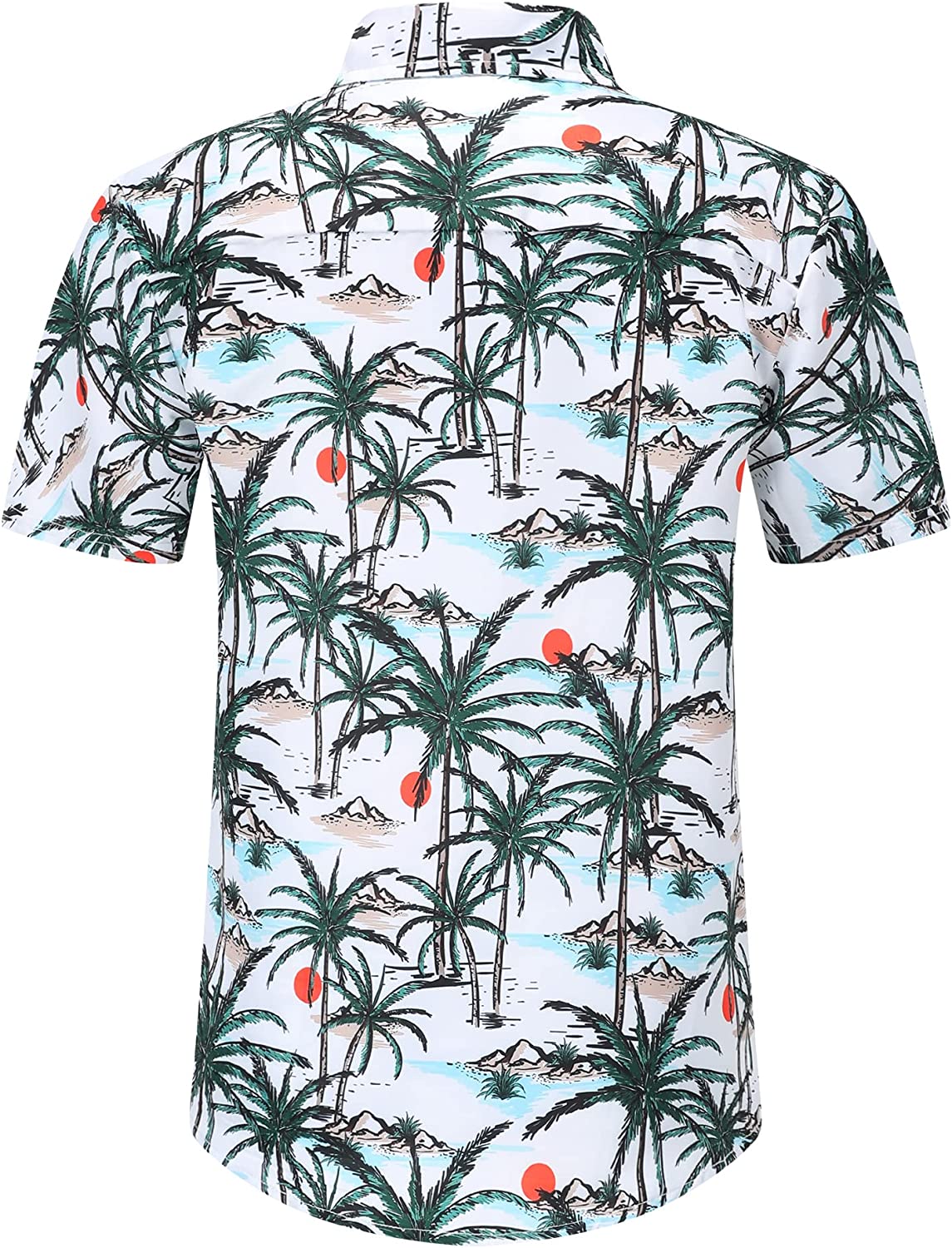DOOPCCOR Hawaiian Shirt for Men Flower Casual Button Down Short Sleeve Hawaiian Shirt Suits