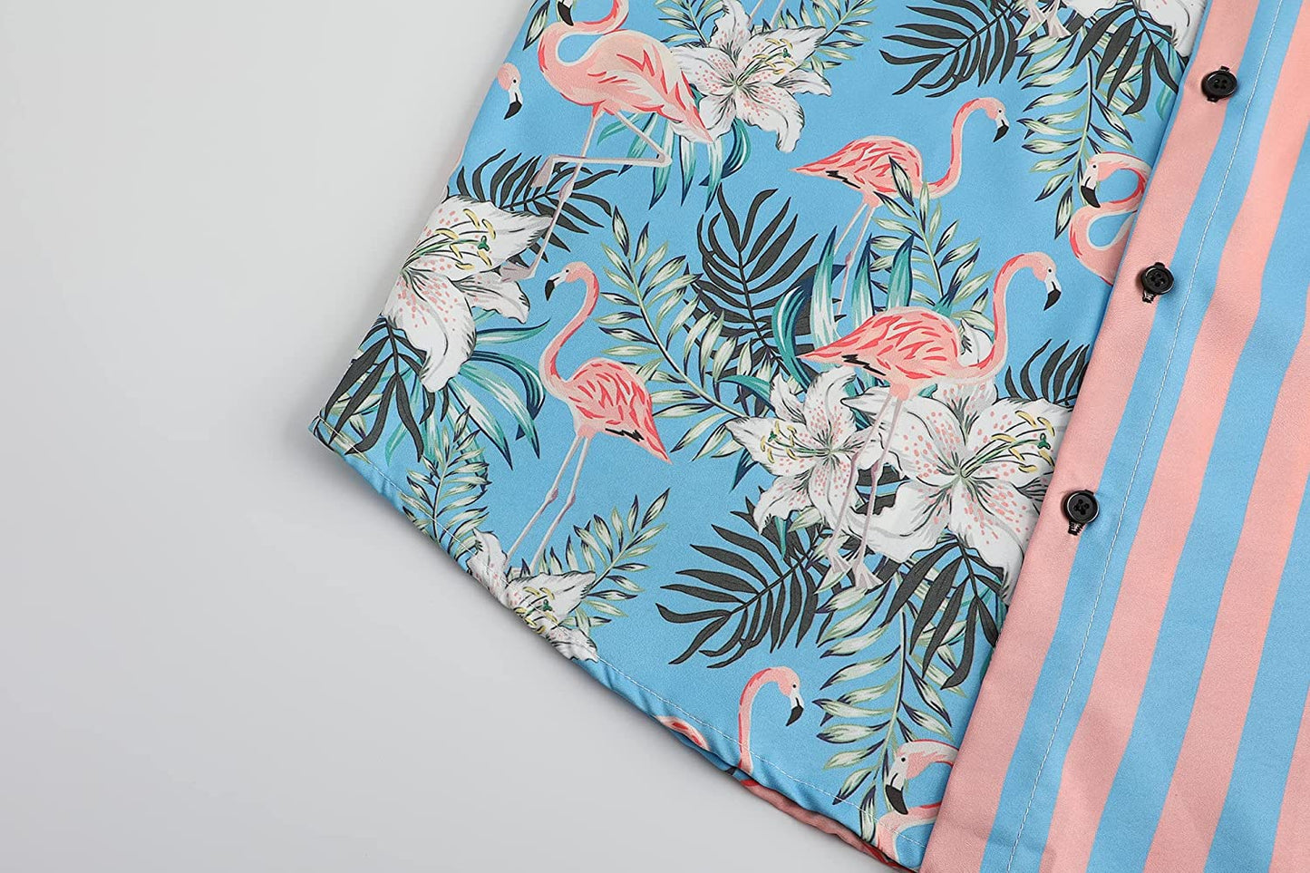 DOOPCCOR Hawaiian Shirt for Men Short Sleeves Printed Button Down Summer Beach Dress Shirts