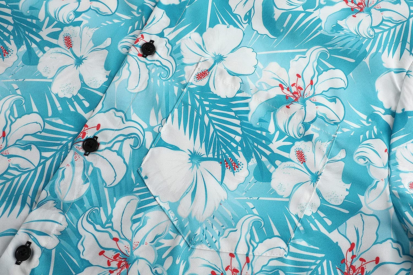 DOOPCCOR Hawaiian Shirt for Men Short Sleeves Printed Button Down Summer Beach Dress Shirts
