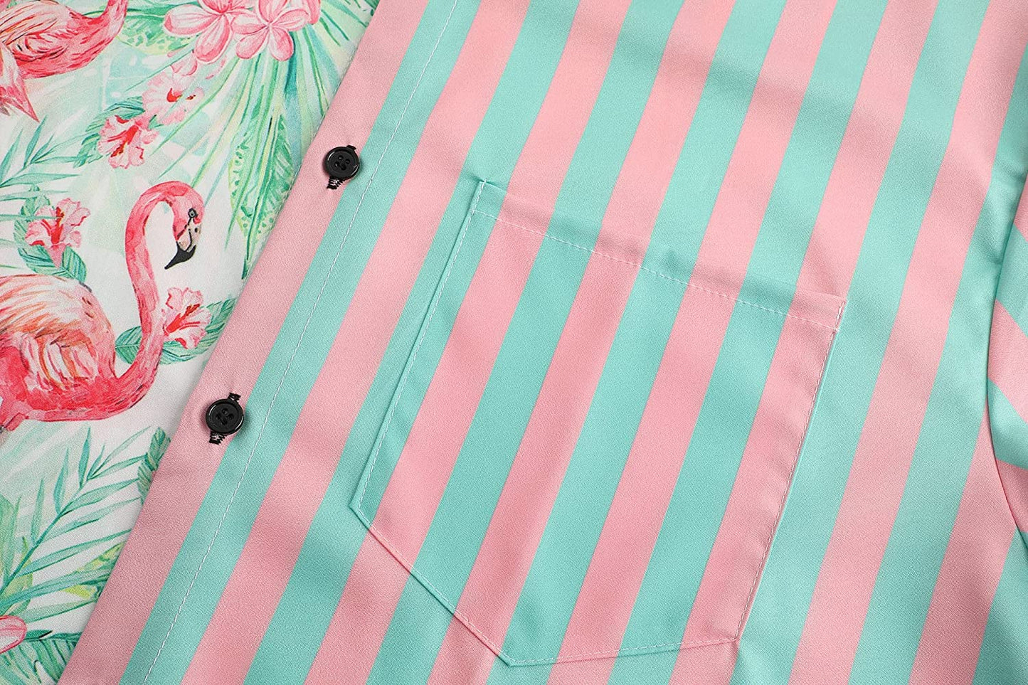 DOOPCCOR Hawaiian Shirt for Men Short Sleeves Printed Button Down Summer Beach Dress Shirts