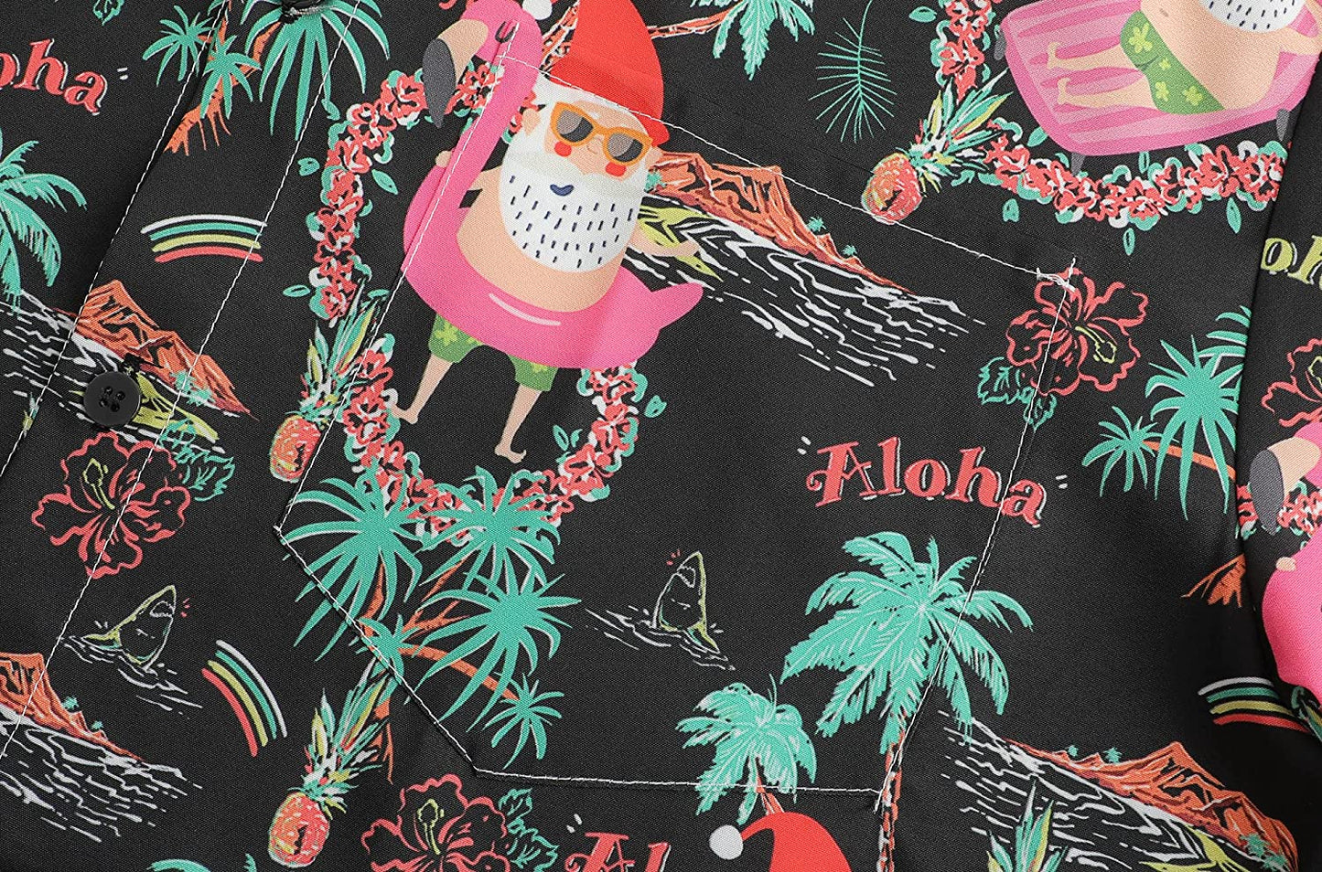 DOOPCCOR Christmas Button Up Hawaiian Shirt