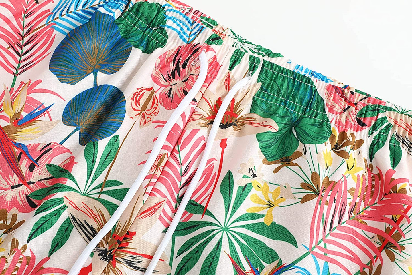 DOOPCCOR Mens Swimming Trunks Quick Dry Beach Hawaiian Shorts with Pockets