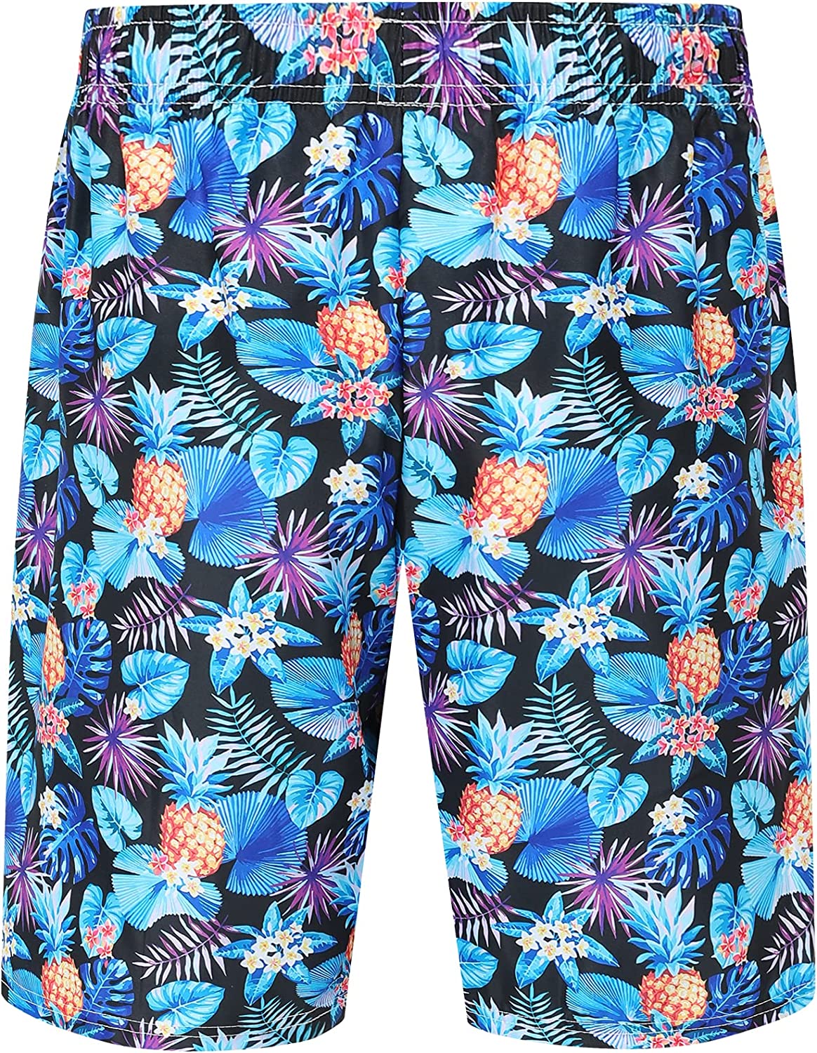 DOOPCCOR Mens Swimming Trunks Quick Dry Beach Hawaiian Shorts with Pockets