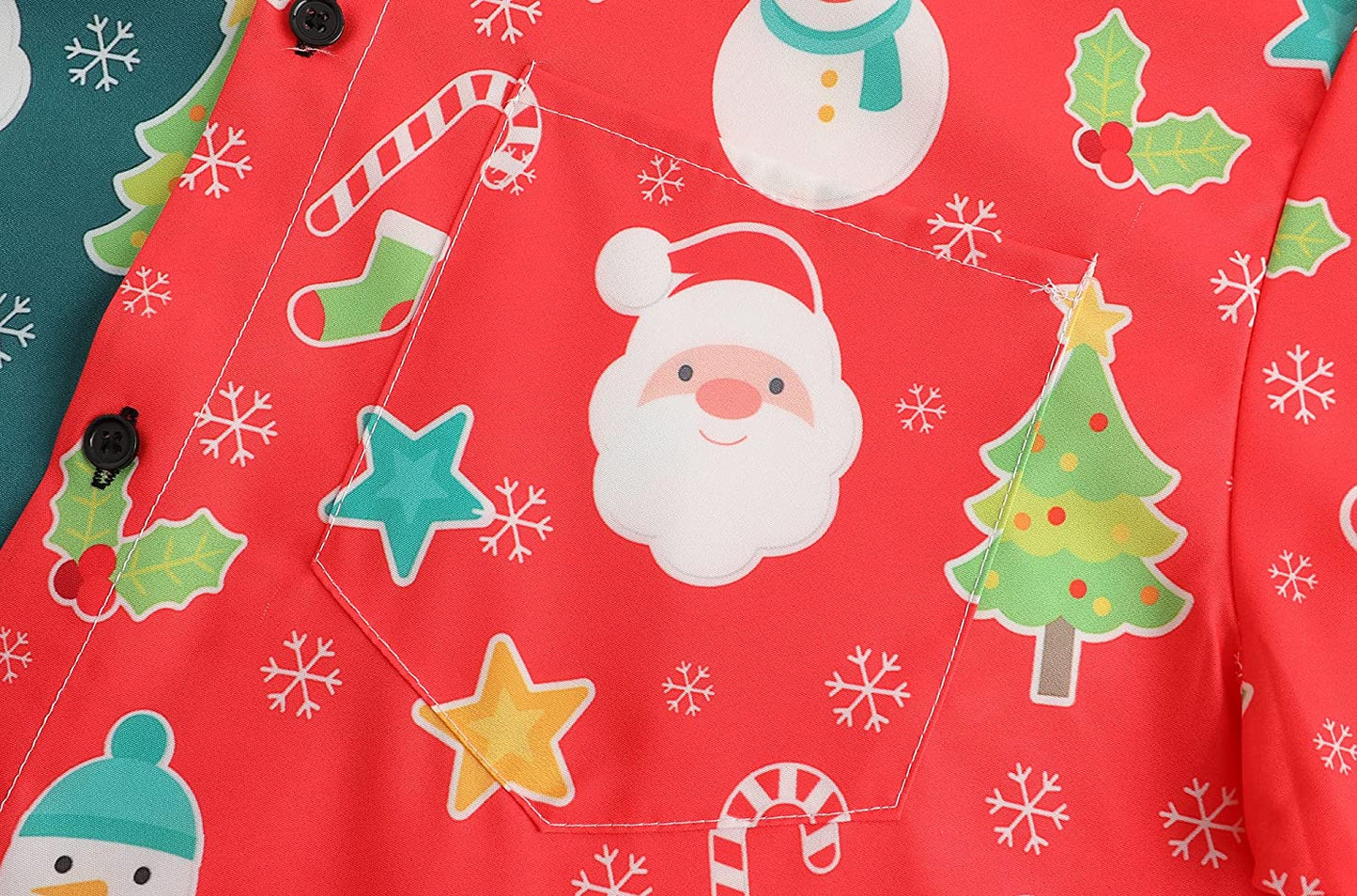 DOOPCCOR Christmas Button Up Hawaiian Shirt