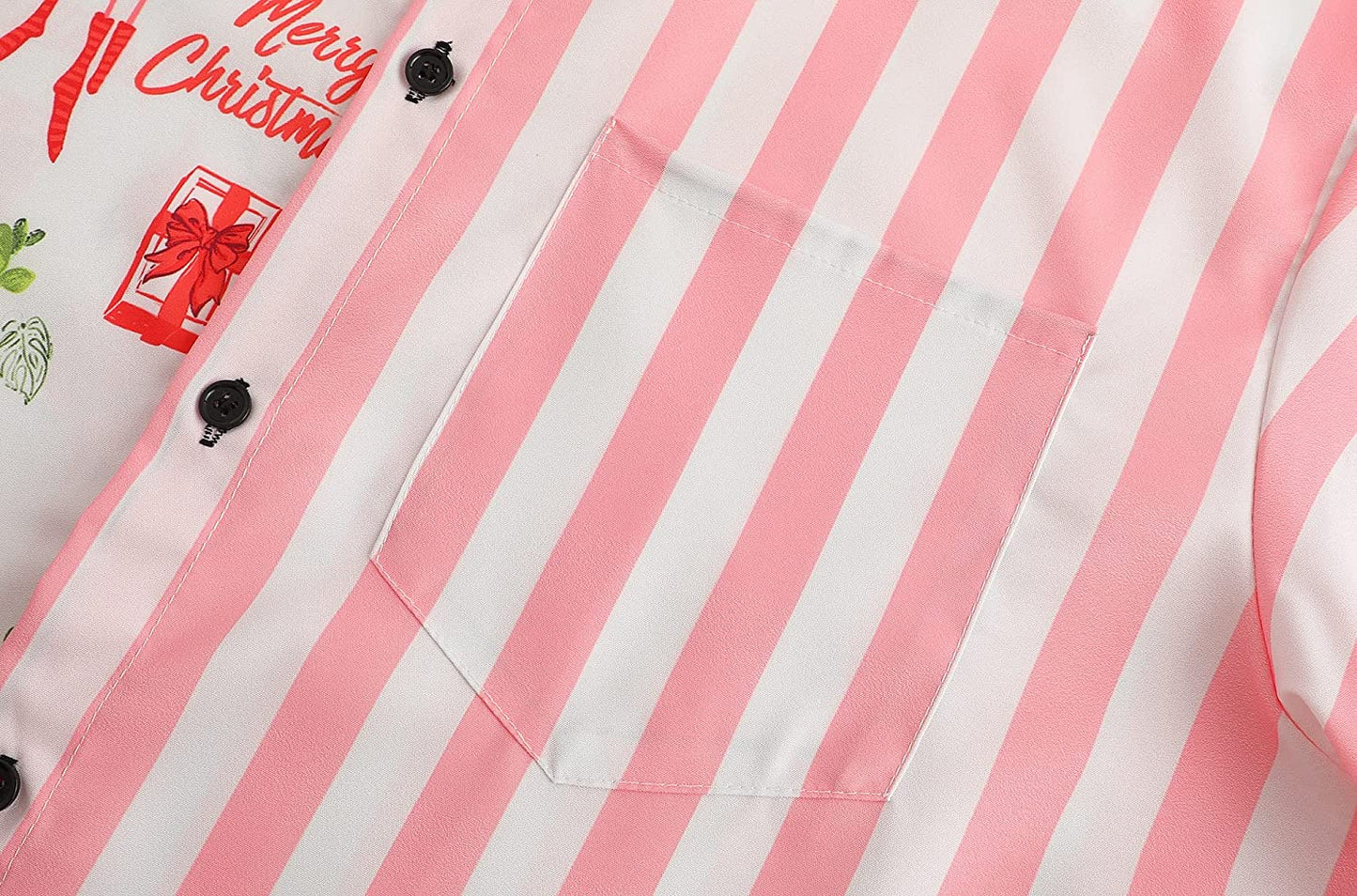 DOOPCCOR Christmas Button Up Hawaiian Shirt