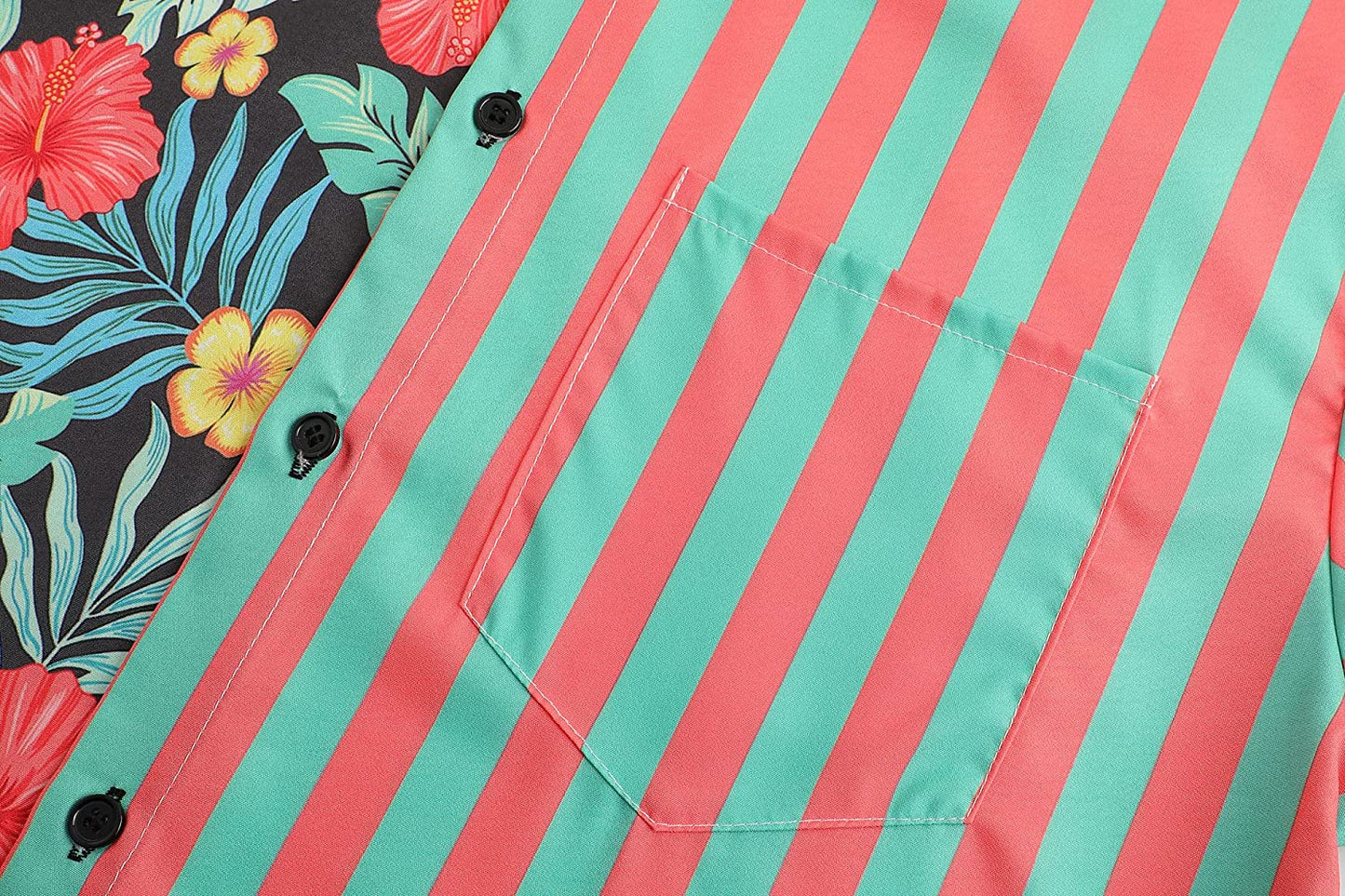 DOOPCCOR Hawaiian Shirt for Men Short Sleeves Printed Button Down Summer Beach Dress Shirts