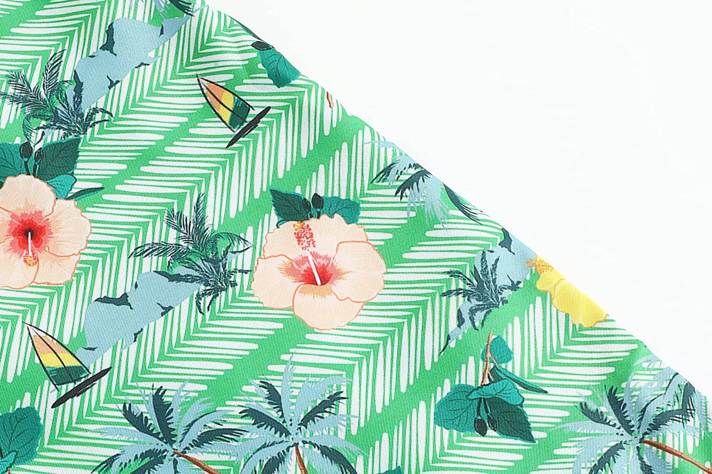 DOOPCCOR Mens Swimming Trunks Quick Dry Beach Hawaiian Shorts with Pockets