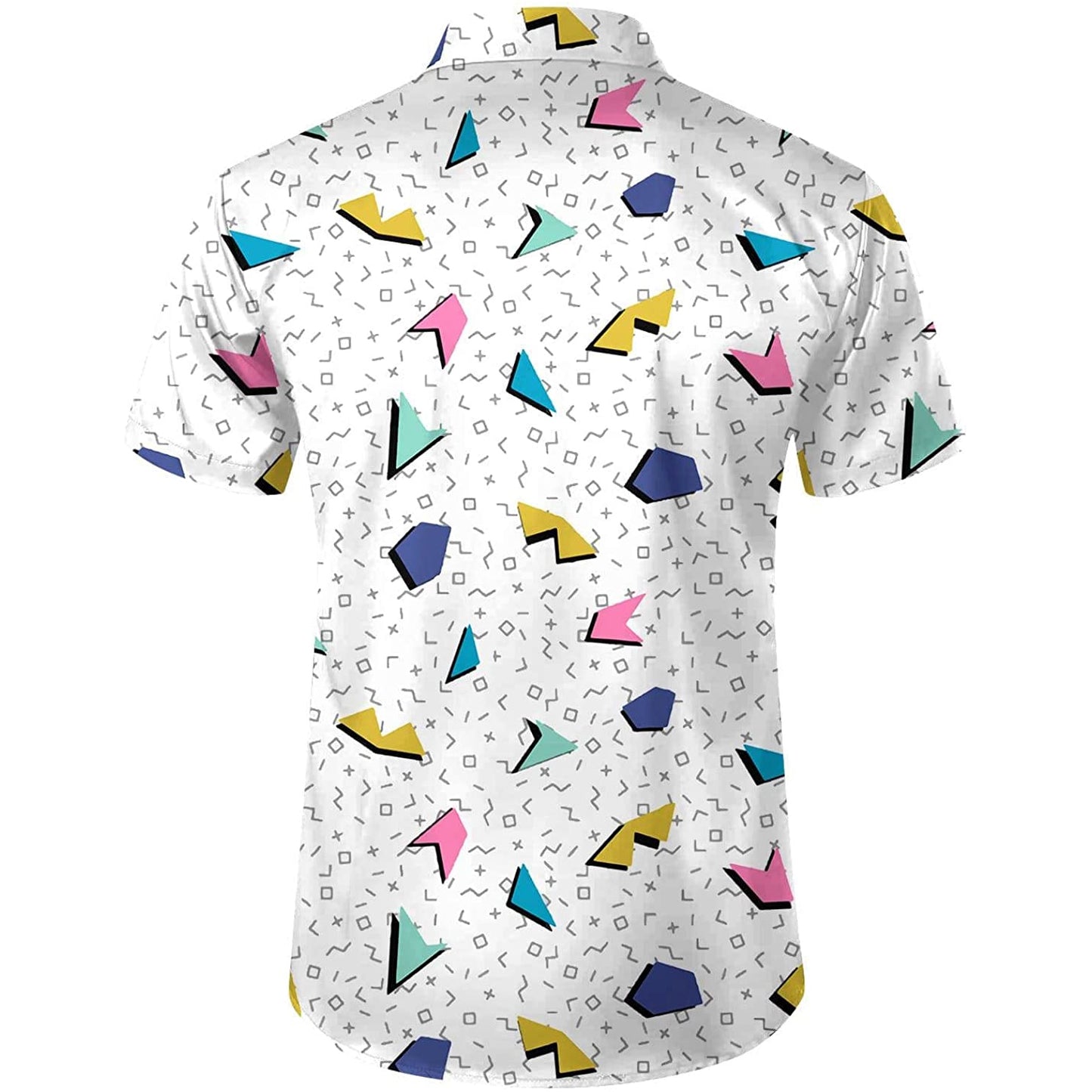 Doopccor 80s White Vintage Button-Down Shirt