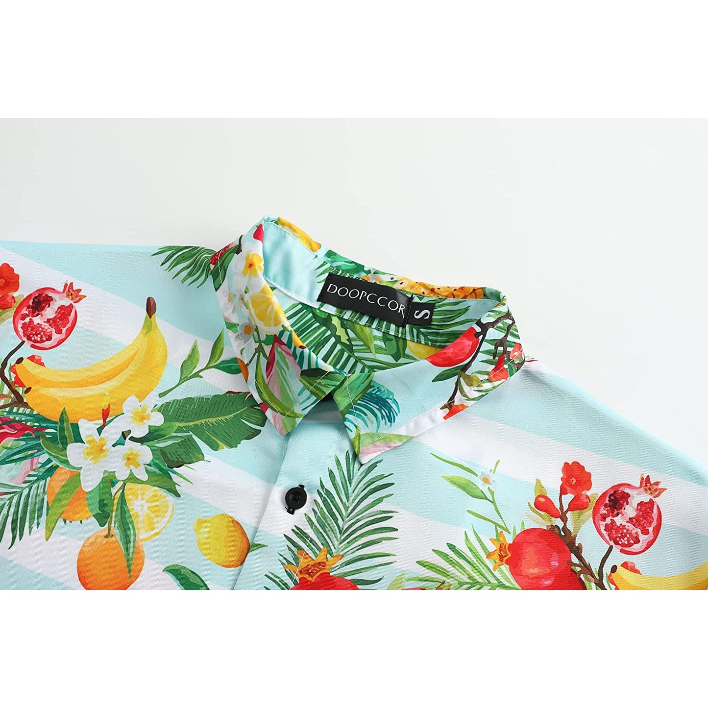 Doopccor Tropical Fruits Floral Hawaiian Shirt