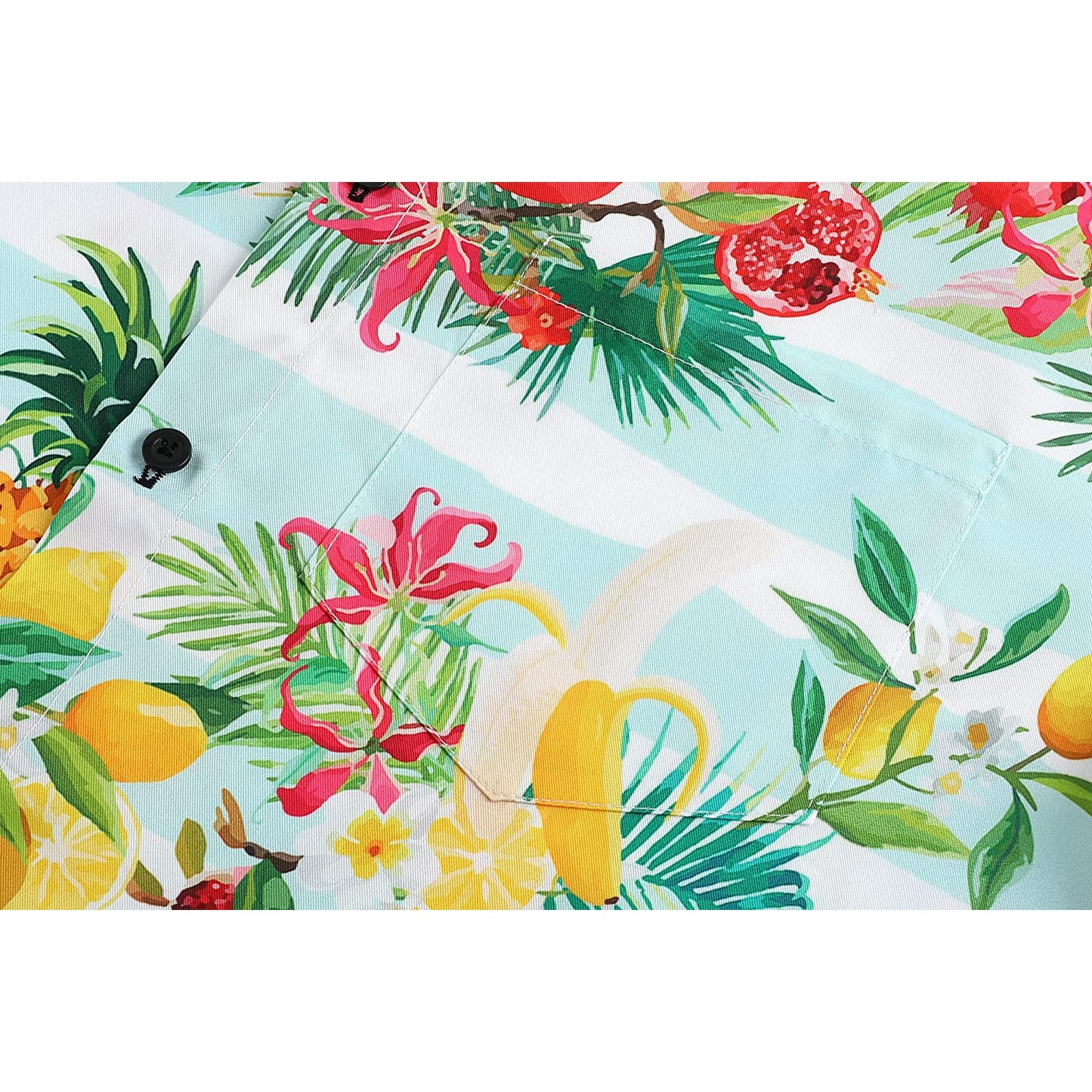 Doopccor Tropical Fruits Floral Hawaiian Shirt