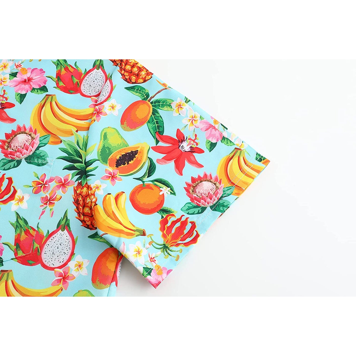 Doopccor Tropical Fruits Floral Hawaiian Shirt