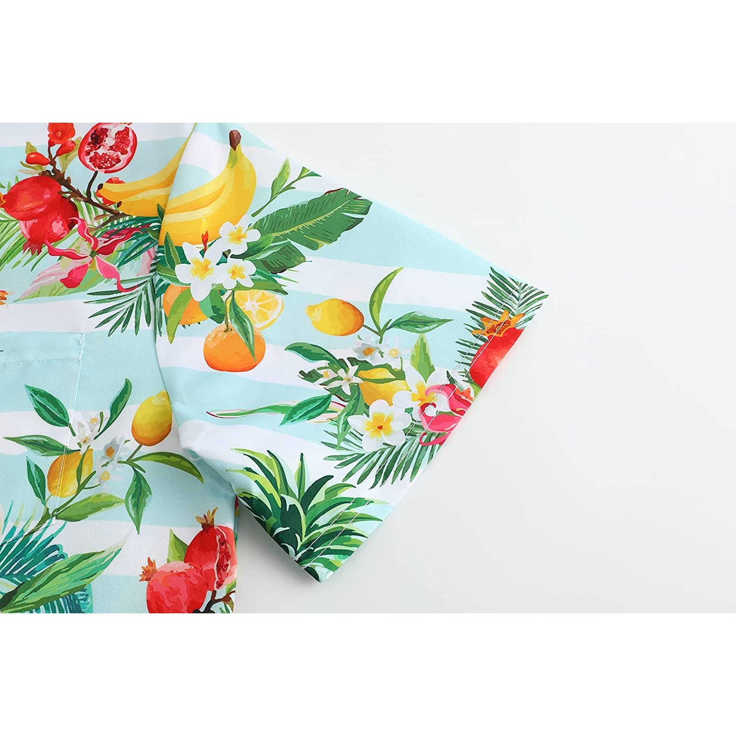 Doopccor Tropical Fruits Floral Hawaiian Shirt