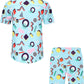 DOOPCCOR Hawaiian Shirt for Men Flower Casual Button Down Short Sleeve Hawaiian Shirt Suits