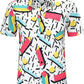 DOOPCCOR Hawaiian Shirt for Men Flower Casual Button Down Short Sleeve Hawaiian Shirt Suits