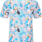DOOPCCOR Hawaiian Shirt for Men Flower Casual Button Down Short Sleeve Hawaiian Shirt Suits