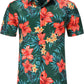 DOOPCCOR Hawaiian Shirt for Men Flower Casual Button Down Short Sleeve Hawaiian Shirt Suits