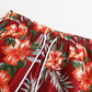 DOOPCCOR Mens Swimming Trunks Quick Dry Beach Hawaiian Shorts with Pockets