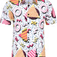 DOOPCCOR Hawaiian Shirt for Men Flower Casual Button Down Short Sleeve Hawaiian Shirt Suits