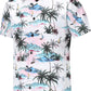 DOOPCCOR Hawaiian Shirt for Men Flower Casual Button Down Short Sleeve Hawaiian Shirt Suits