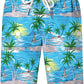 DOOPCCOR Hawaiian Shirt for Men Flower Casual Button Down Short Sleeve Hawaiian Shirt Suits